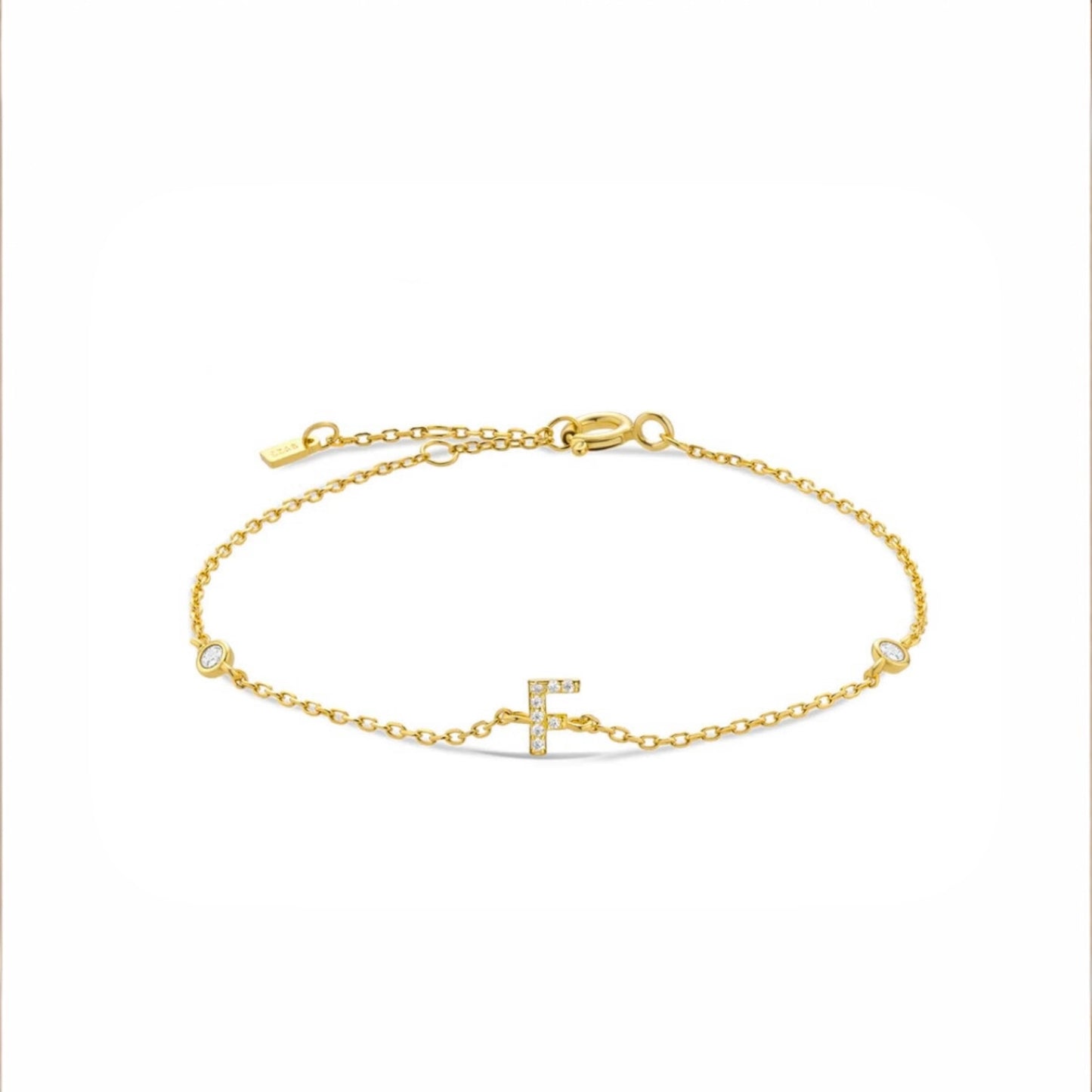 Letter Charm Armband