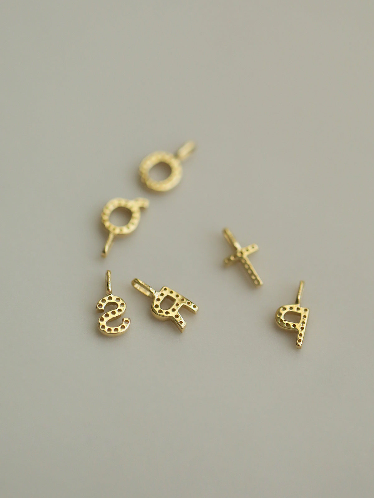 Letter-Charms Personalisiert Gold