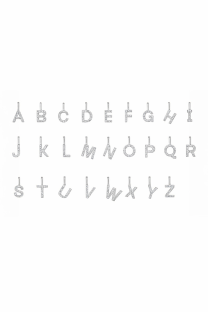 Letter-Charms Silber