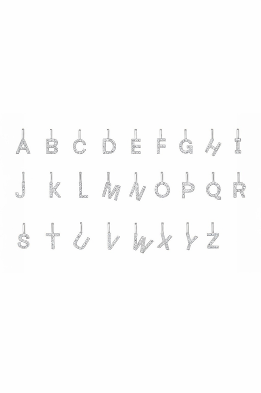 Letter-Charms Silber