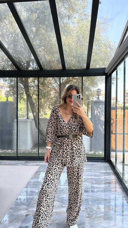 Zweiteiler im Leo-Look