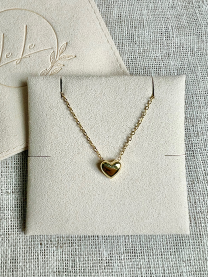 Herz Halskette – 925 Sterling Silber, 14K vergoldet
